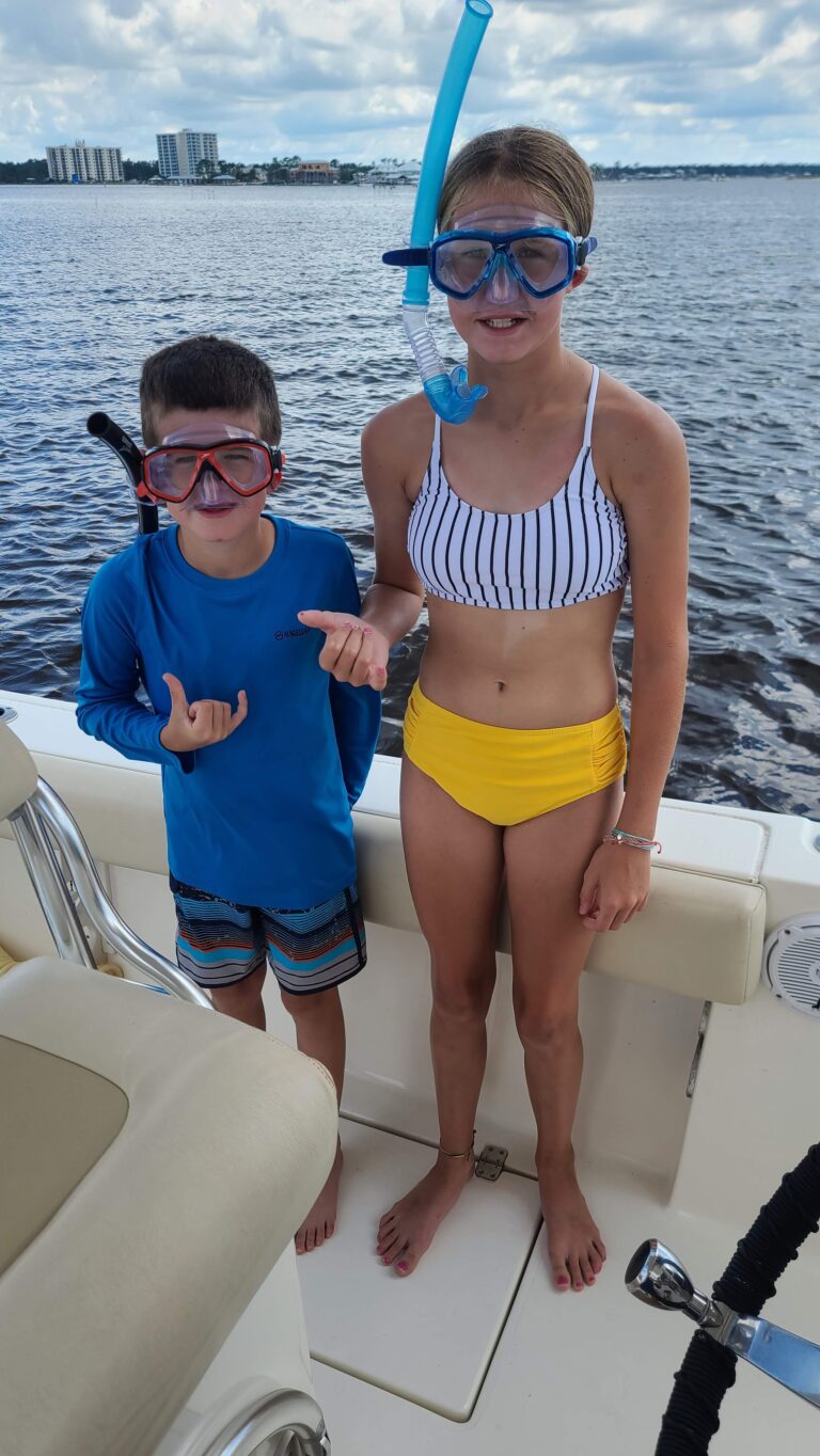 private snorkeling trip orange beach clear water marine life