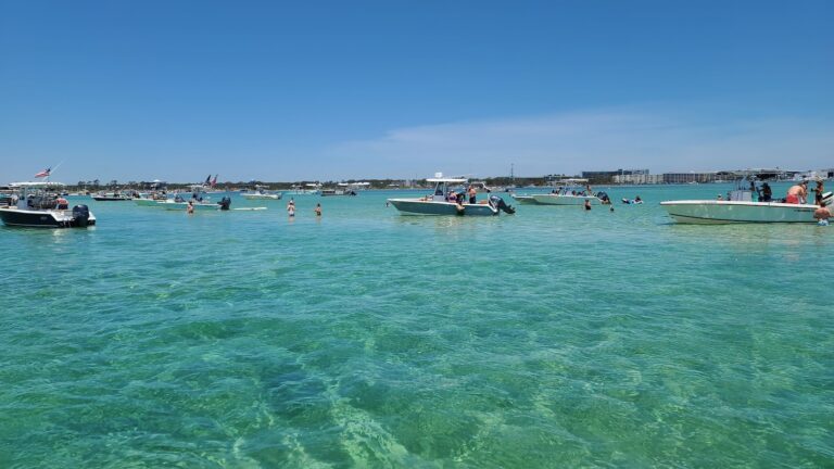 Orange Beach in June clear water