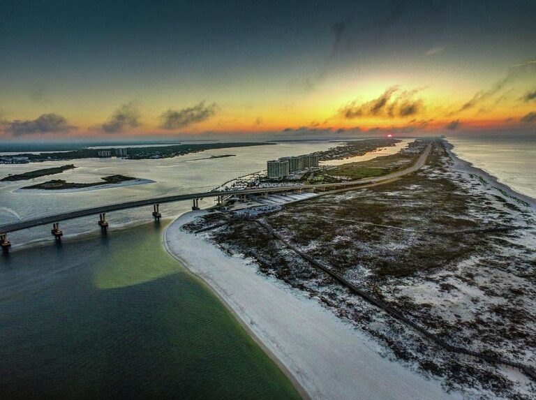 Sunrise in perdido pass
